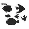 Marine Life Home Decor Fish Mirror Wall Stickers, Self Adhesive Ocean Decals, Removable Stickers 3D Art for Living Room Bedroom Bathroom Tile