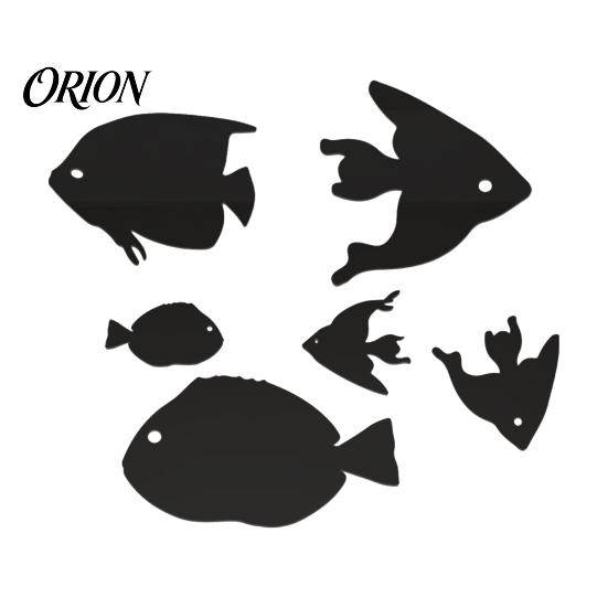 Marine Life Home Decor Fish Mirror Wall Stickers, Self Adhesive Ocean Decals, Removable Stickers 3D Art for Living Room Bedroom Bathroom Tile