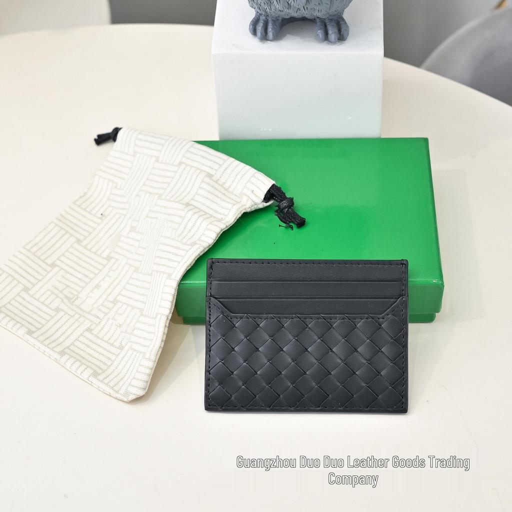 Premium Ultra-Thin Genuine Leather Card Holder with Double-Sided Multi-Slot Design