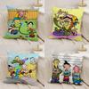 E-Ed Edd N Eddy Cushion Cover Silky Short Plush Double-Sided Printed Pillow Case for Sofa All Seasons Home Decor Gift