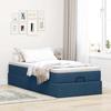 Maison Exclusive - Cadre de lit ottoman avec matelas bleu 90x200 cm tissu