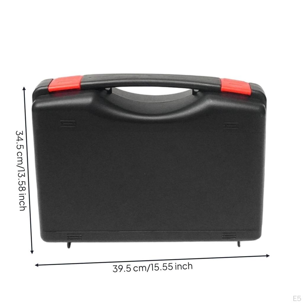 Empty Tool Case Handheld Hard Plastic Compact Shockproof for Technicians,