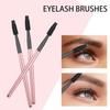 4Pcs Mascara Brush Wands Makeup Lash Spoolies Eyelash Eyebrow Brushes Spooly Applicators for Extensions Reusable(Pink)