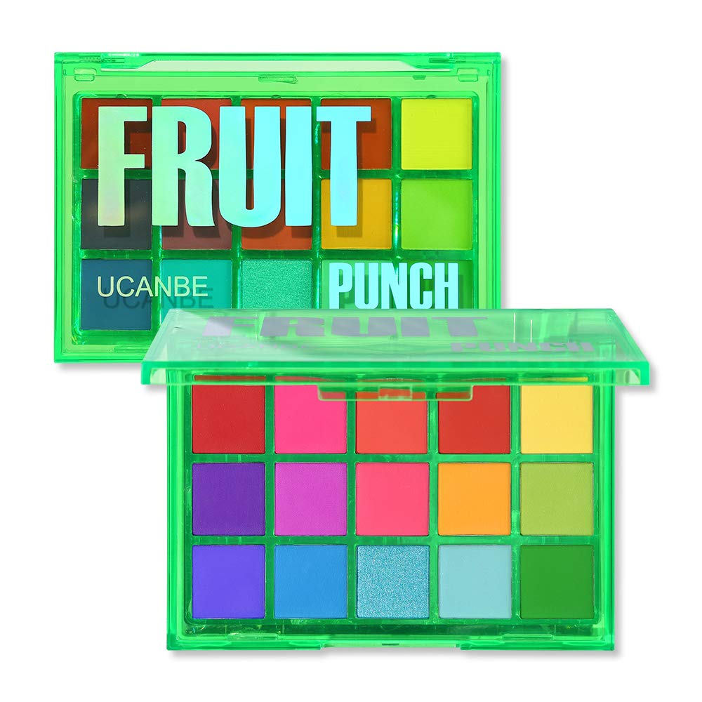 UCANBE 15-Color Eyeshadow Palette: High-pigment eyeshadow palette, makeup palette set, pre-color #01 (Fruit Punch)...