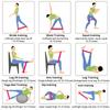 Portable Yoga Training Fitness Band Wear-resistant Elastic Resistance Bands Exercise Workout Equipment
