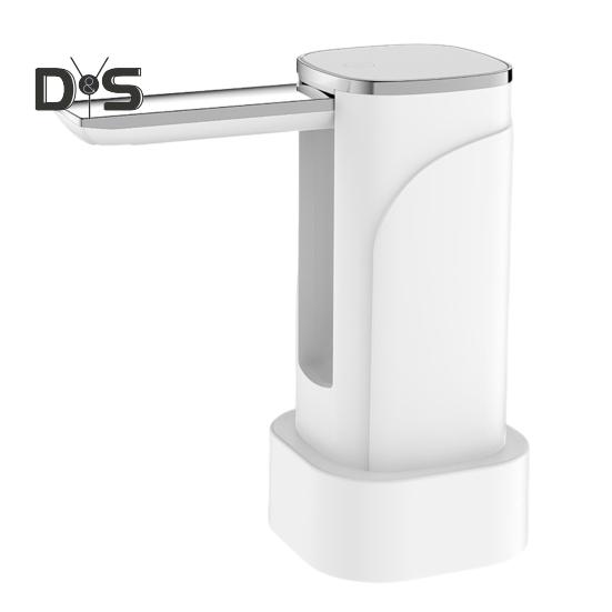 

Водяной насос-диспенсер, складной автоматический насос для питьевой воды, светодиодный сенсорный дисплей, 5 галлонов, электрический водяной насос, зарядка через USB, портативный диспенсер для воды белый