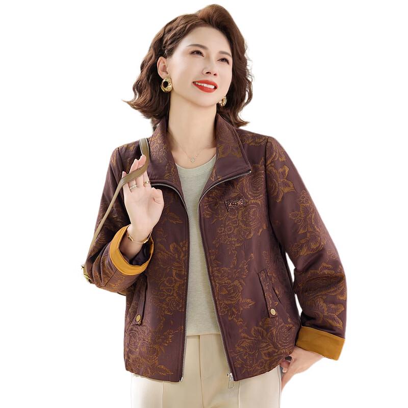 Yuzhaolin Women's Elegant Retro Plus Size Jacket