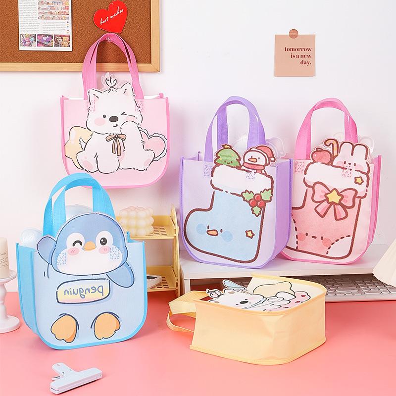 12pcs Cute Animal Kids Gift Bags for Preschool Graduation Goodie Bags Birthday Treats and Classroom Giveaways