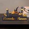 Ramadan Calendar Tabletop Ornament Decorative Craft for Home Office Decor Multifunctional