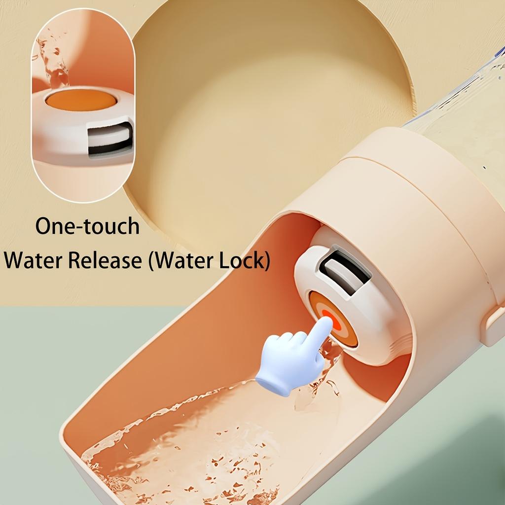 Leak Proof Portable Dog Water Bottle Foldable Travel Cup With Carry Strap Durable Plastic Pet Hydration System For Outdoor Use