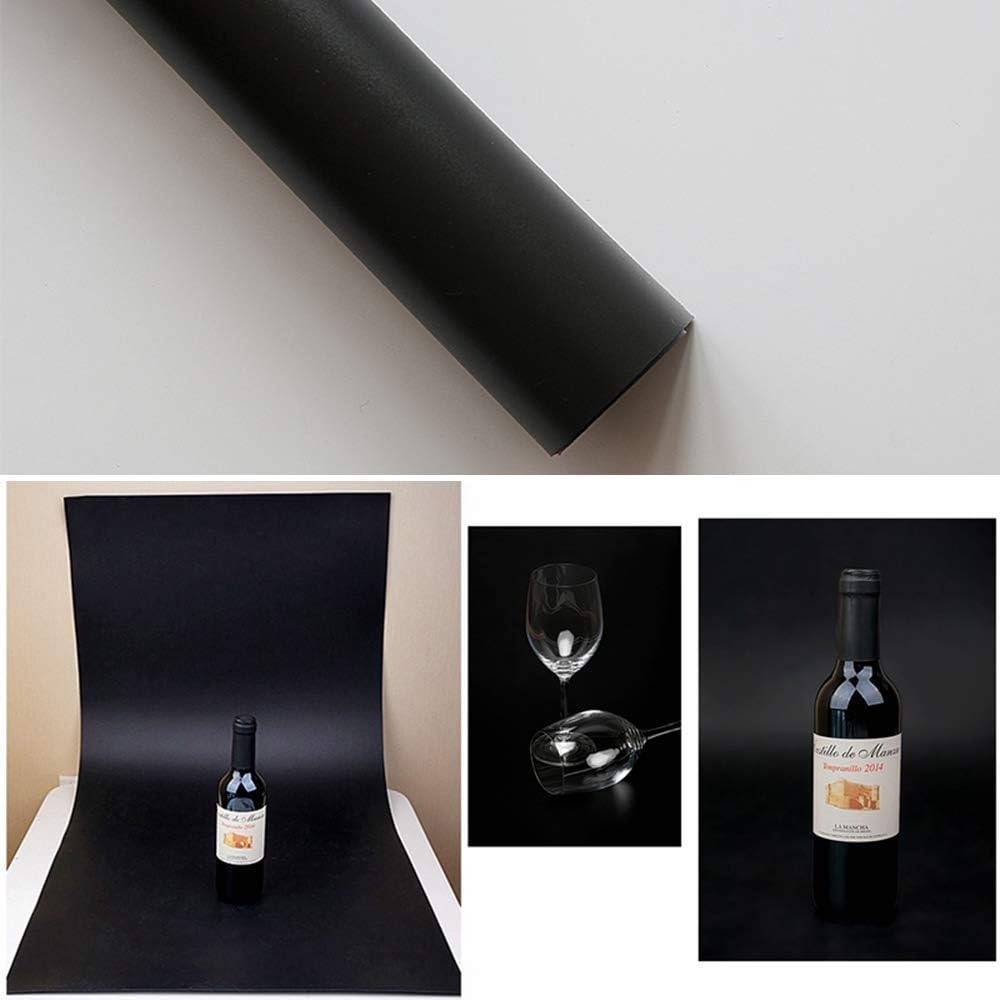Meking PVC Photography Backdrop Panel 100cm x 200cm White Black Gray 3 Colors