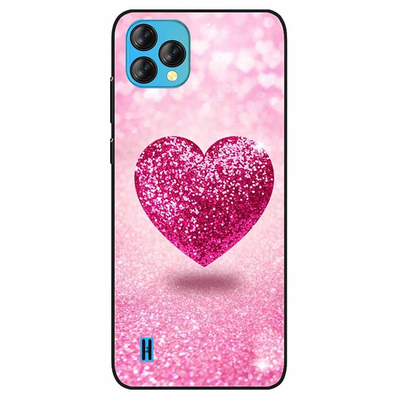For Oscal C60 Case Cartoon Soft TPU Black Silicone Back Cover for Blackview Oscal C60 Phone Cases Cute Funda Shell C 60 OscalC60 Oscal C60