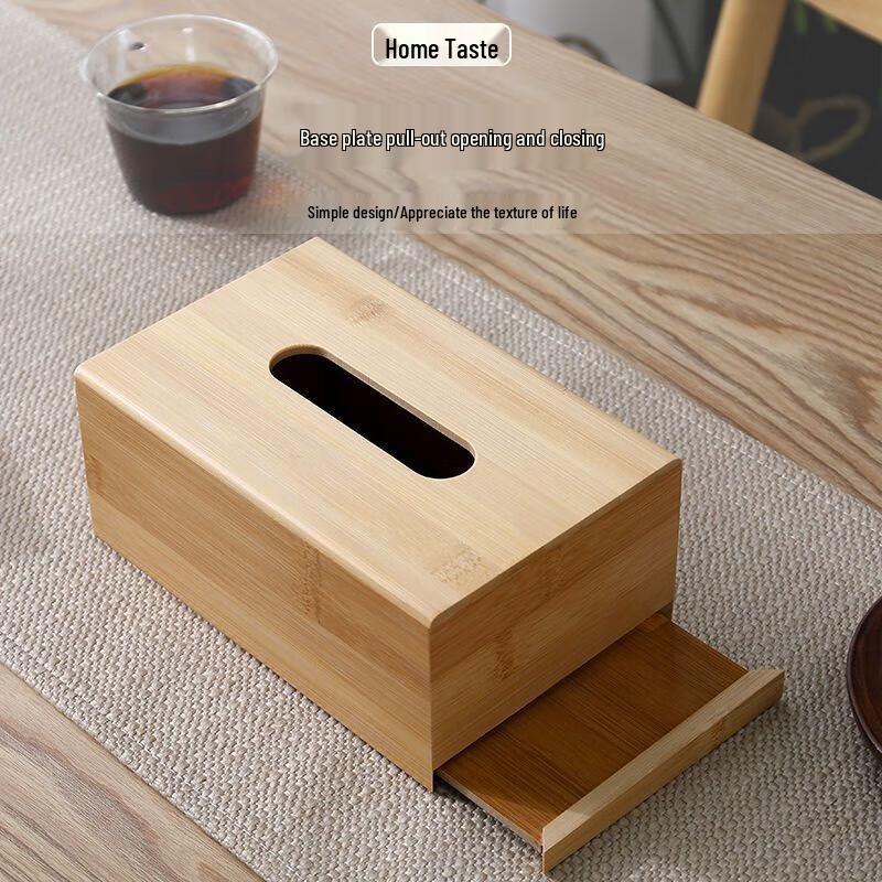 Beiyipin Walnut Wood Desktop Tissue Box