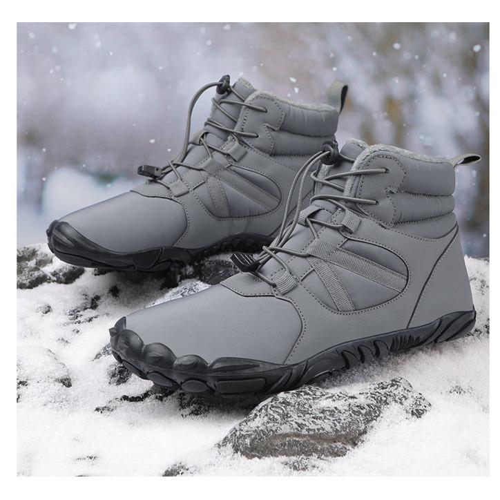 Winter Snow Boots Men's Hiking Shoes Men's Hiking Shoes Piled Thickened Cotton Shoes Five-finger Shoes Waterproof and Non-slip Large Size Sports