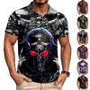 Men's Quick Dry Casual Short Sleeve T-Shirt with Pocket for Halloween