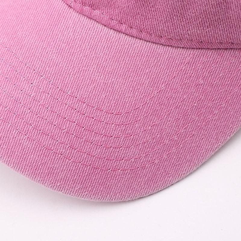Cotton Washed Baseball Cap Vintage Trucker Curved Brim Men Women