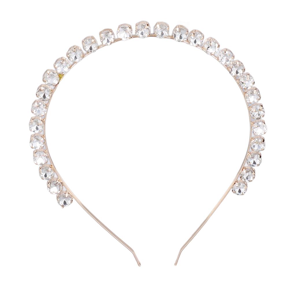 Rhinestone Headband Elastic Adjustable Exquisite Elegant Crystal Hairband for Wedding Dance Parties Photography