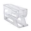 Egg Storage Box Auto Rolling Egg Container Auto Rolling Egg Holder for Fridge 4-tier Space-saving Dispenser Organizer