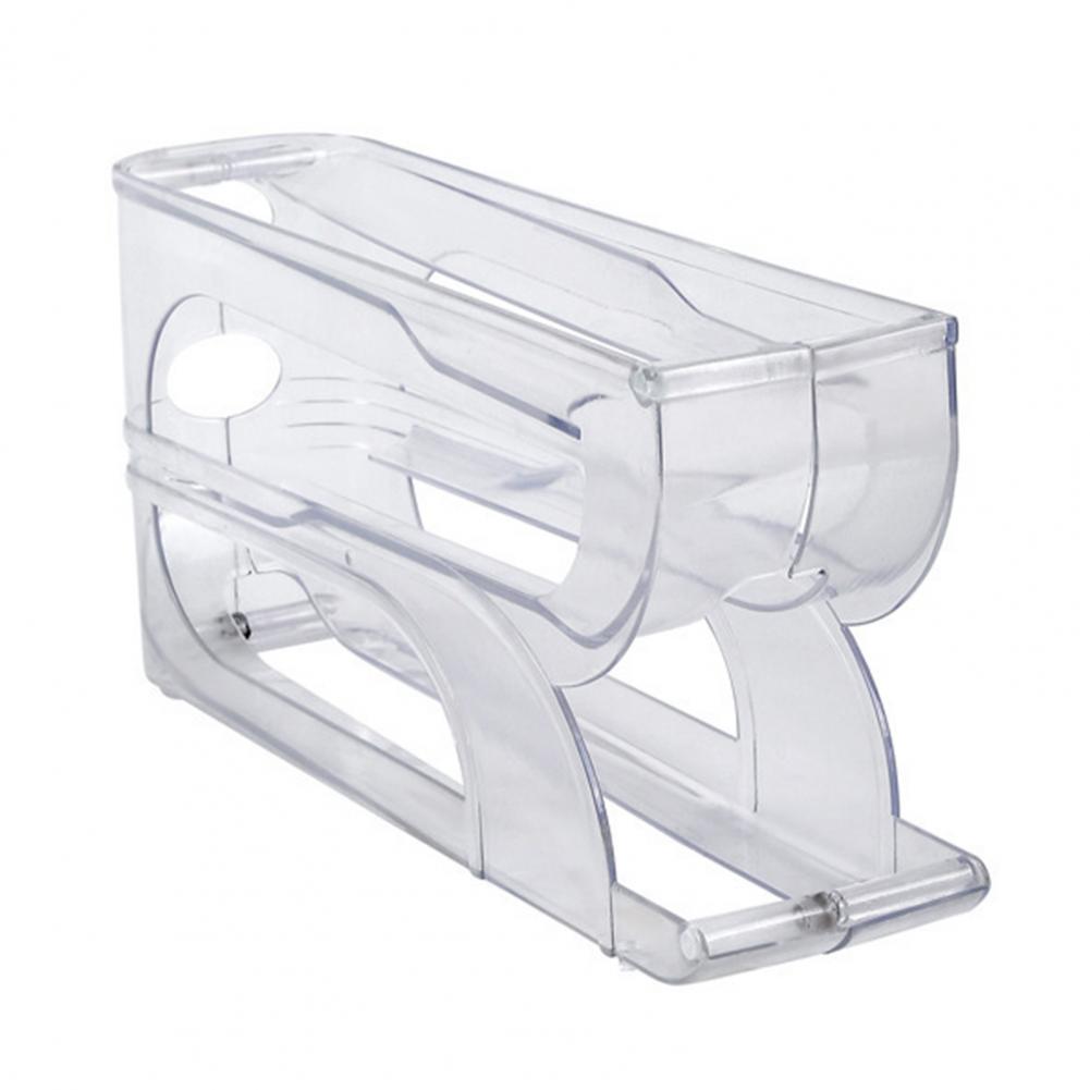 Egg Storage Box Auto Rolling Egg Container Auto Rolling Egg Holder for Fridge 4-tier Space-saving Dispenser Organizer