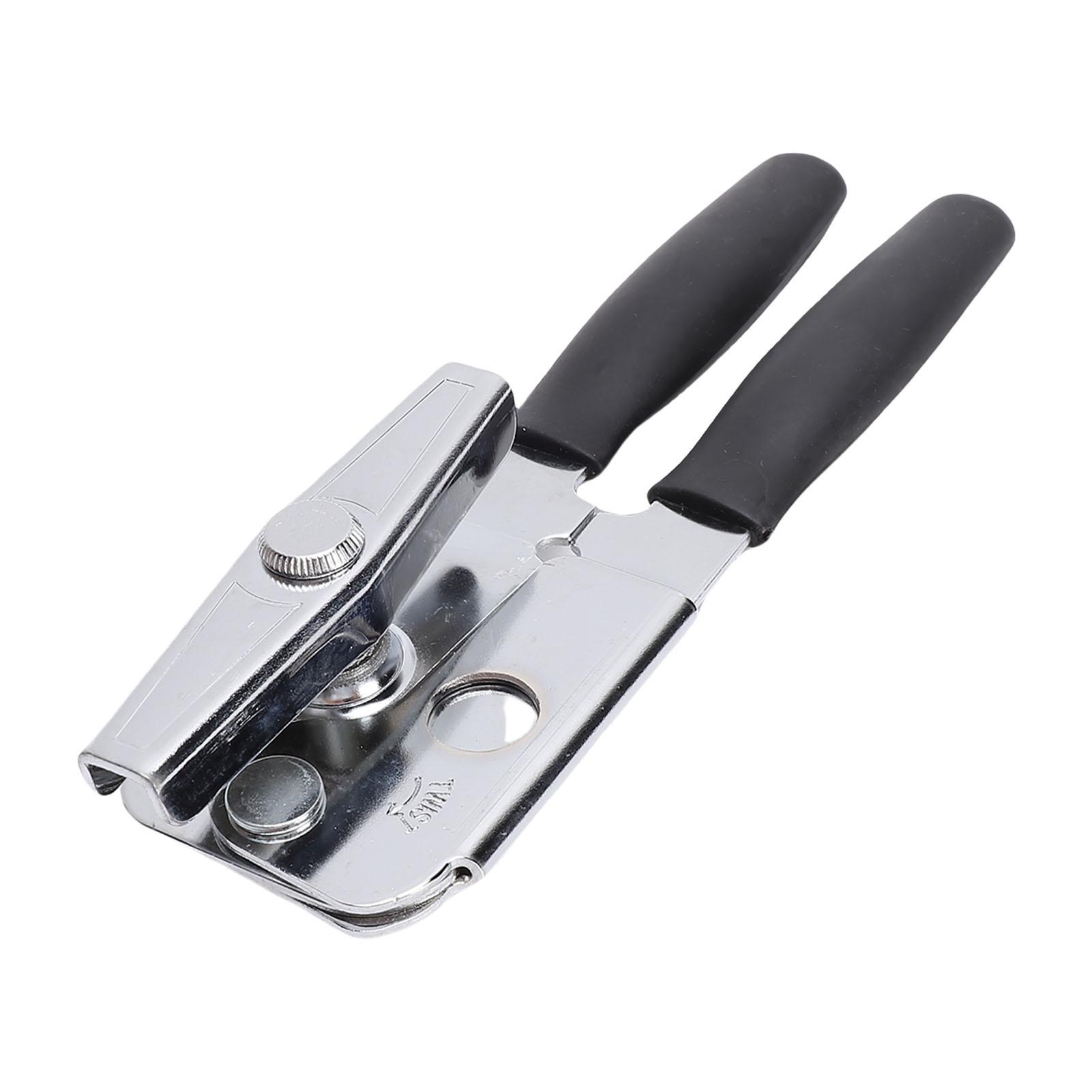 Can Opener Carbon Steel Cutter Heavy Duty Manual Handheld Can Opener with TPE Handle