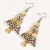 Charming Snowman Pearl Earrings: Elegant, Fashionable Beaded Tassel Studs for Women