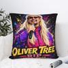 Pillow Case Oliver Tree Rest In Peace 1993 To 2026 Graphic Pillow Cover For Sofa Couch Bed Living Room Cute Funny Pillowcases