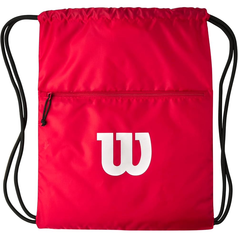 Wilson Pickleball Drawstring Bag Red Lightweight Sports Backpack WR8908101001