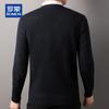 ROMON Men's 100% Pure Wool V-Neck Sweater