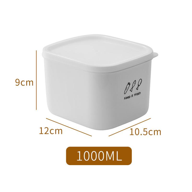 Thickened Fresh-Keeping Storage: Sealed Plastic Box for Refrigerator and Microwave Use