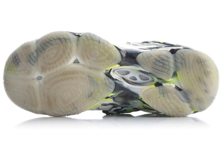 Li Ning Ranger 4 Fabric Slip Resistant Support Slip Resistant Support High top Badminton Shoes Women's White AYAP008-4