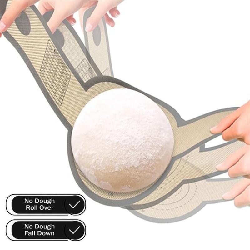 Convenient and Safe Bread Transfer Practical Bread Transfer with Long Handle Silicone Bread Slings Dutch Ovens Liner
