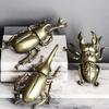 Elegant Antique Alloy Insect Miniature Statue Premium Collectible Ornament For Study Room Home Office Decors Gift