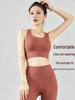 Women's Summer Yoga Tank Top with Chest Pads - Professional, High-End, Long Sleeveless Pilates Fitness Set