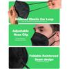 Boncare KN95 Face Masks 50 Pack, Black, 5-Layer Disposable Face Masks, Breathable and Comfortable