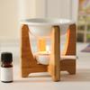 Ceramic Essential Oil Burner Fragrance Diffuser Scented Wax Melt Burner Oil Warmer Aromatherapy Lamp Stove for Household