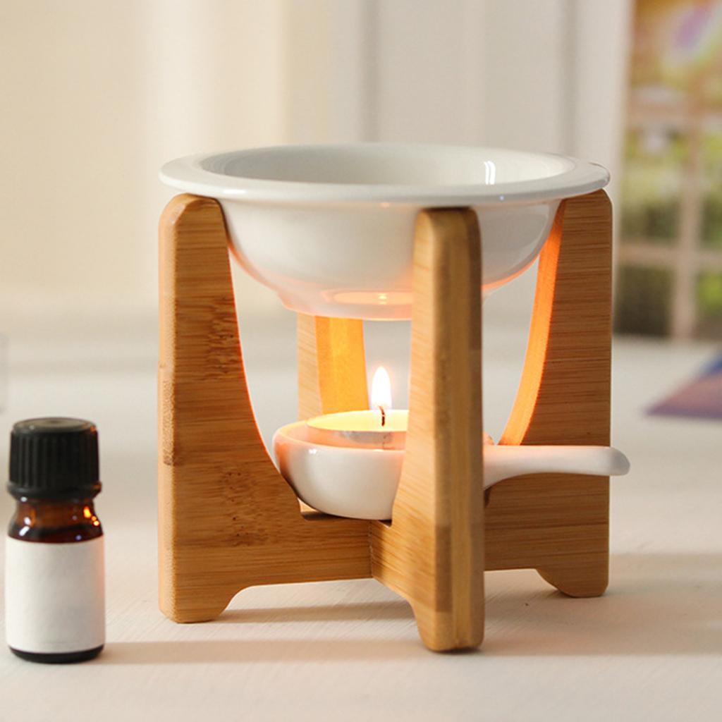 Ceramic Essential Oil Burner Fragrance Diffuser Scented Wax Melt Burner Oil Warmer Aromatherapy Lamp Stove for Household