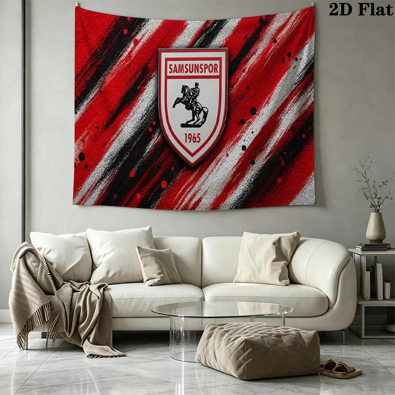 Samsunspor Wall Tapestry Aesthetic Wall Hanging Printed Fabric Blanket Decorative Tapestries for Bedroom Living Room Home Decor