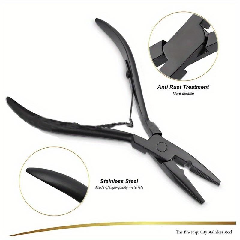 Professional Hair Extension Plier Weft Application Pliers Micro Link Beads Closer Plier