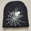 Winter Warm Knitted Hat Versatile Trendy Personality  Funny Hat Halloween Luminous Spider Men's Knitted Hat