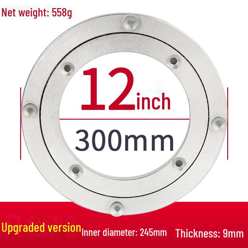 Aluminum Alloy Rotating Glass Turntable Dining Table Stand