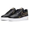 Nike Air Force 1 07 LV8 Metallic Swoosh Pack - černé pánské tenisky Metallic-Gold White DA8481-001