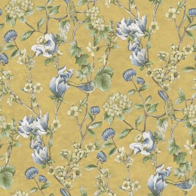 Holden DÃ©cor Rural Paradise Floral Bird Trail Wallpaper