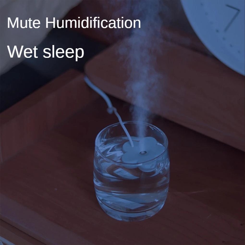 Petal USB Air Humidifier Misting Maker Mini Mute Flower Design Diffusers Home Plants for Business Travel Bedroom