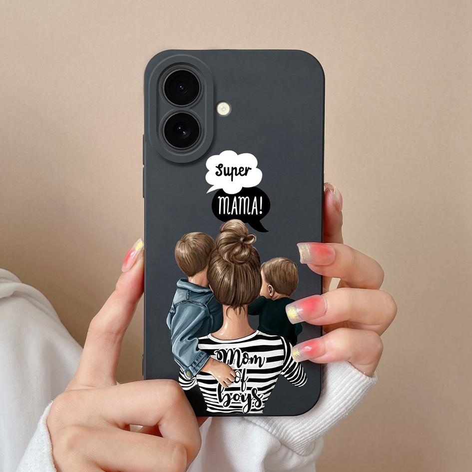 Aesthetic Phone Cover For Apple iPhone 16 Pro 16plus 16promax Fashion Cool Girl Boy Soft Liquid Silicone High Quality Super Shockproof For iPhone Capa