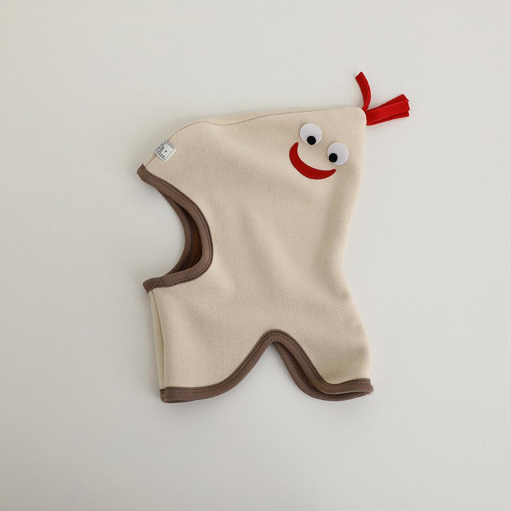 

Детские шапки и шарфы, осень и зима 2023, теплая детская защита для ушей, шапка-петух для мальчика, детская шапка 46-50cm бежевый