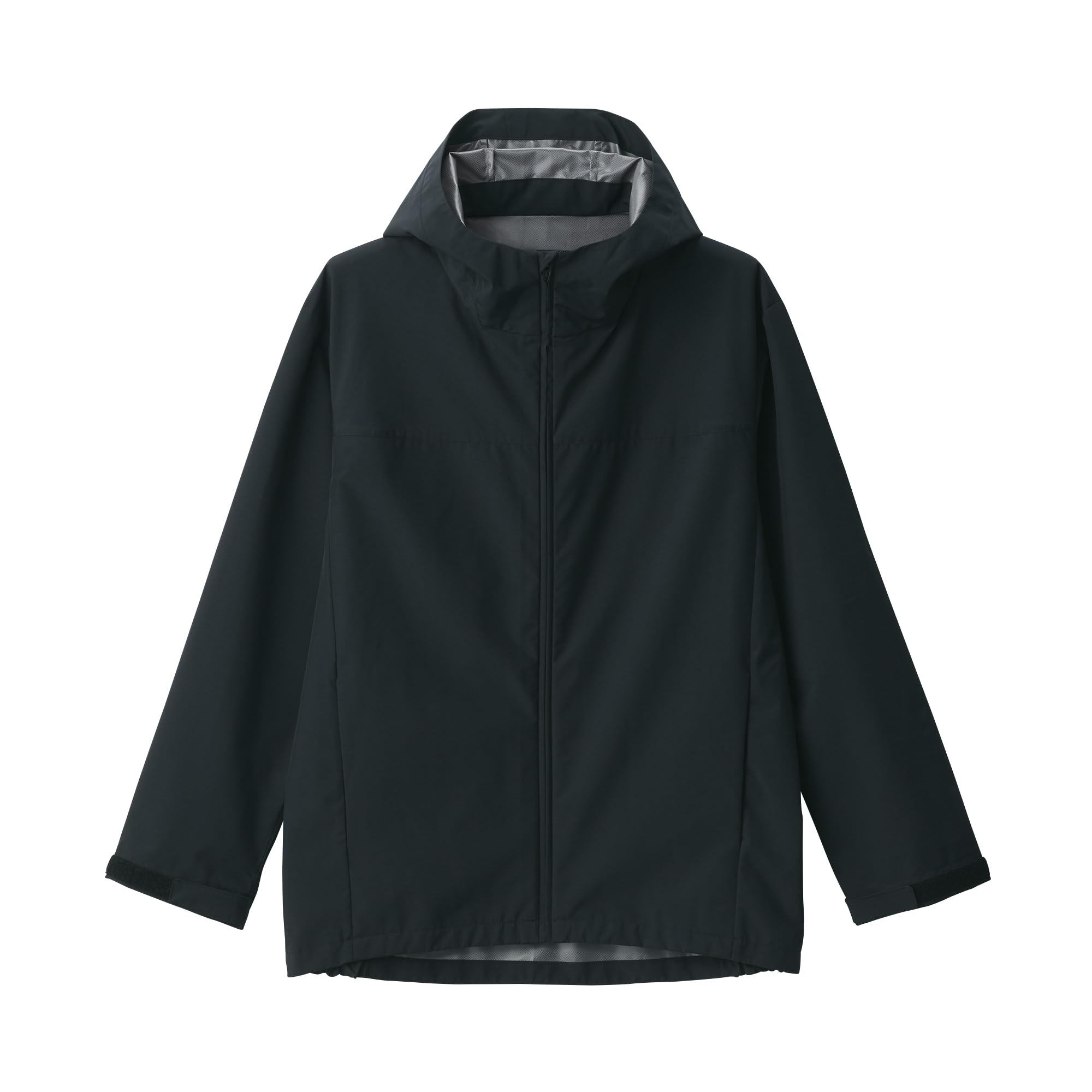 

MUJI Hooded Jacket AD0X5A5S Size L Men s Water-Repellent Black, чёрный