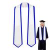 Abschlussstolen für Erwachsene Bunte Studenten-Abschlussstole Schlichte Absolventen-Ehrenstole Lange Unisex Schlichte Abschlussstole