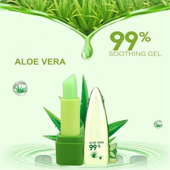 Aloe Vera Natural Moisturizer Lipstick Temperature Changed Color Lip Balm Makeup