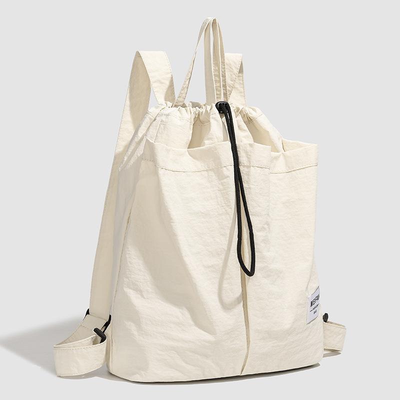 New Versatile Backpack Travel Backpack Large Capacity Bag Casual Light Cloth Bag Women's Sports Backpack