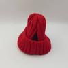 Red Knitted Pet Dog Hat Winter New Year Love Design Wool Cap  Warm Cold-Proof Puppy Headwear Fashionable Festive Pet Accessory